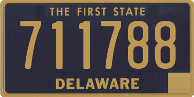 DE license plate 711788