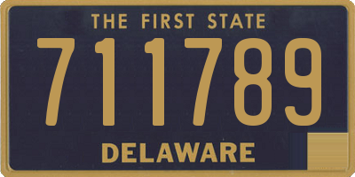 DE license plate 711789
