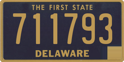 DE license plate 711793