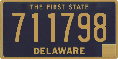 DE license plate 711798