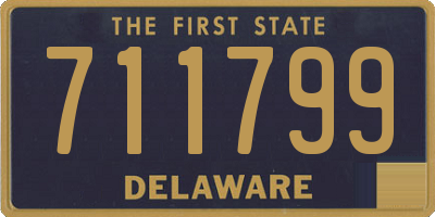 DE license plate 711799