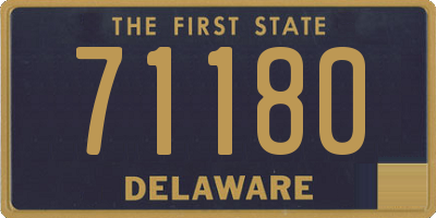 DE license plate 71180