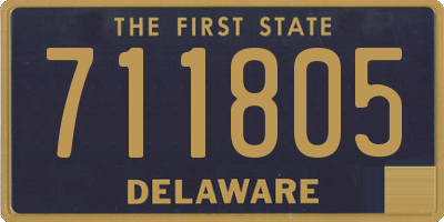 DE license plate 711805