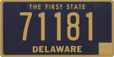 DE license plate 71181