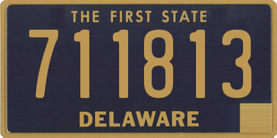 DE license plate 711813