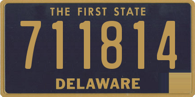 DE license plate 711814