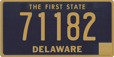 DE license plate 71182
