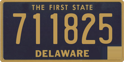DE license plate 711825