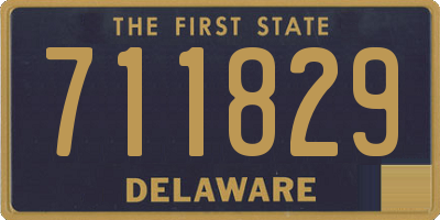 DE license plate 711829