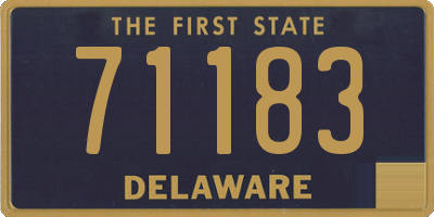 DE license plate 71183