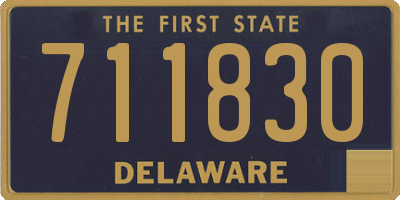 DE license plate 711830