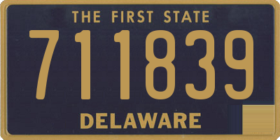 DE license plate 711839