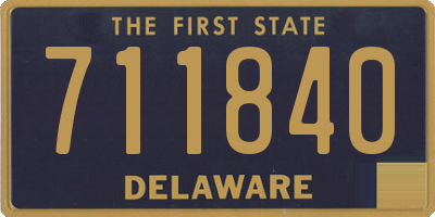 DE license plate 711840