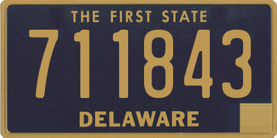 DE license plate 711843