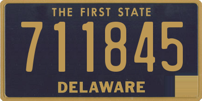 DE license plate 711845