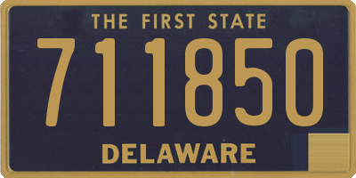 DE license plate 711850