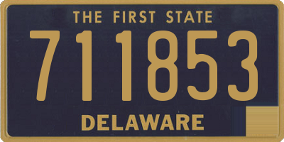 DE license plate 711853