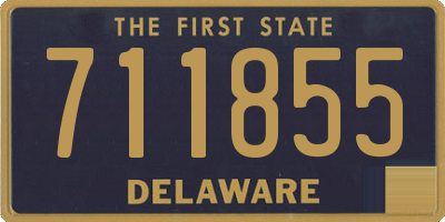 DE license plate 711855