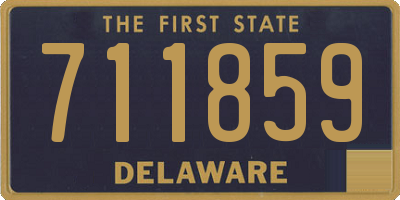 DE license plate 711859