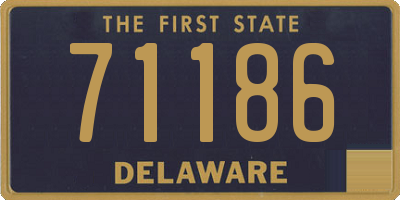 DE license plate 71186