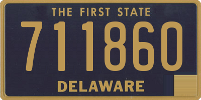 DE license plate 711860