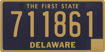 DE license plate 711861