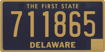 DE license plate 711865