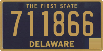 DE license plate 711866