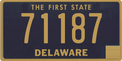 DE license plate 71187