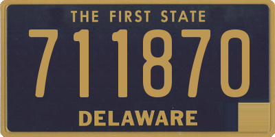 DE license plate 711870
