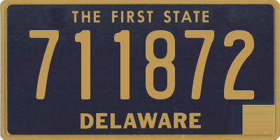 DE license plate 711872