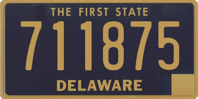DE license plate 711875