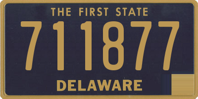 DE license plate 711877