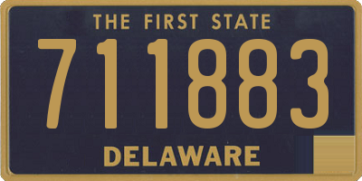 DE license plate 711883
