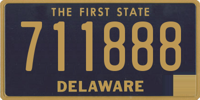 DE license plate 711888