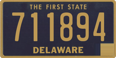 DE license plate 711894