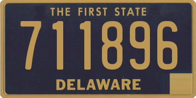 DE license plate 711896