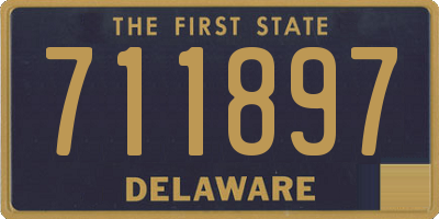 DE license plate 711897