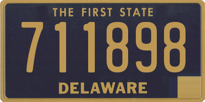 DE license plate 711898