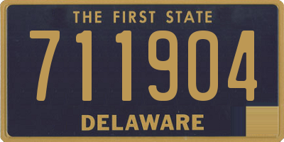DE license plate 711904