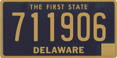 DE license plate 711906