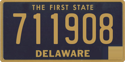 DE license plate 711908