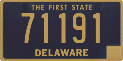 DE license plate 71191