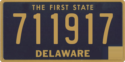 DE license plate 711917