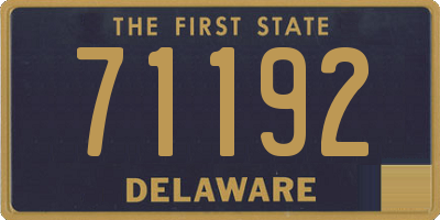 DE license plate 71192