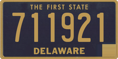 DE license plate 711921