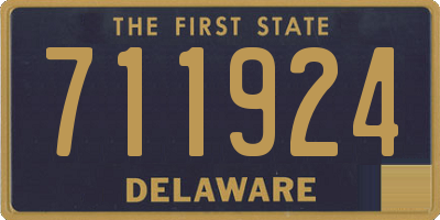 DE license plate 711924