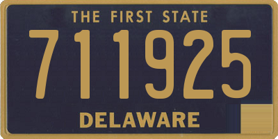 DE license plate 711925