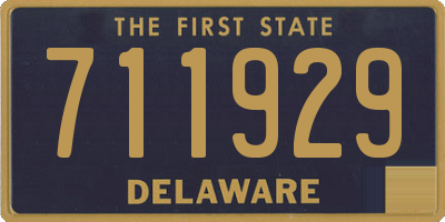 DE license plate 711929