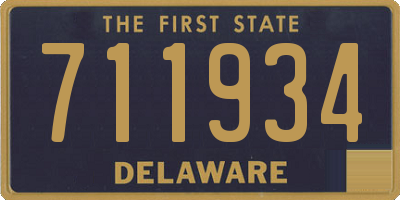 DE license plate 711934